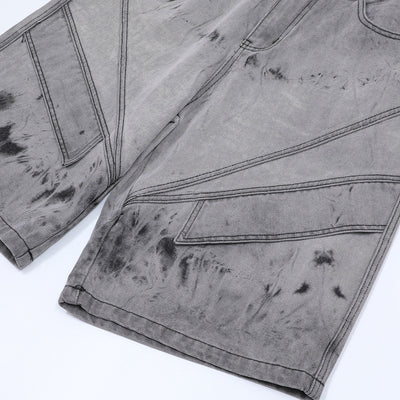 Conjunto de Camisa y Shorts Denim Retro Desgastado para Verano - Image 22