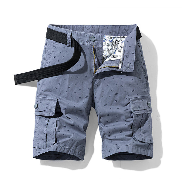 Pantalones Cortos Holgados para Hombre - Estilo Overol de 5 Puntos