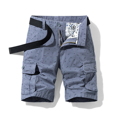 Pantalones Cortos Holgados para Hombre - Estilo Overol de 5 Puntos - Image 2