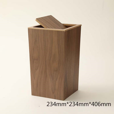 Basurero Automático con Tapa de Madera y Bolsa Interior - Image 2