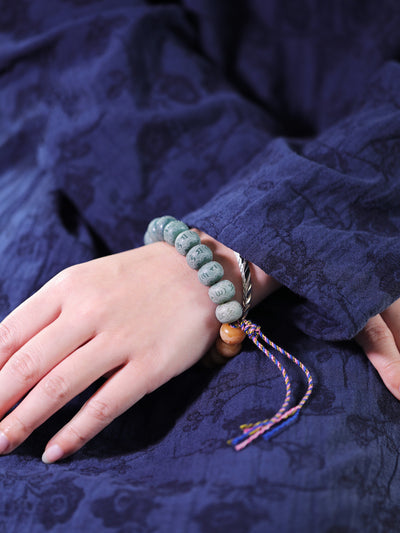 Pulsera de Semilla de Bodhi Natural con Raíz Envejecida - Image 10