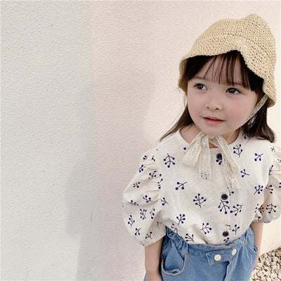 Blusa de Algodón con Mangas Abullonadas para Niña - Image 15