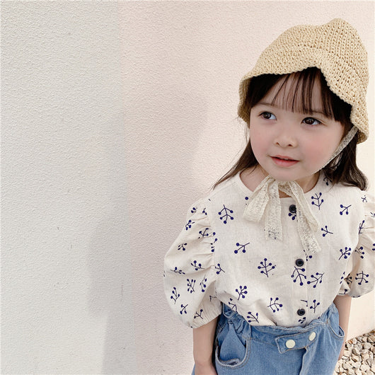 Blusa de Algodón con Mangas Abullonadas para Niña - Image 15