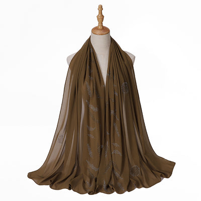 Pañuelo Elegante con Strass Cerrado para Mujer - Accesorio de Moda Versátil - Image 5
