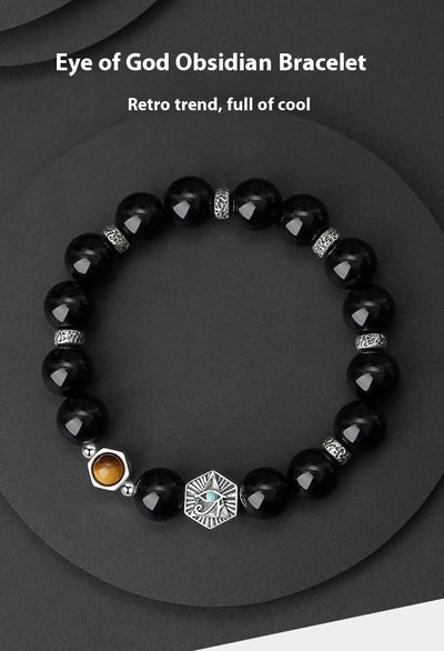 Pulsera Ojo de Tigre Retro para Hombre en Plata de Ley 925 - Image 10