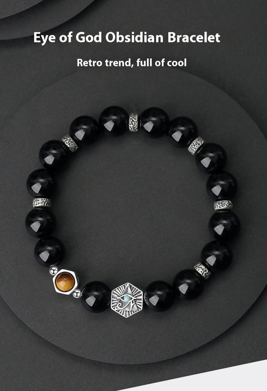 Pulsera Ojo de Tigre Retro para Hombre en Plata de Ley 925 - Image 10