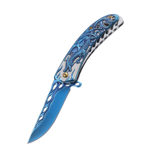 Cuchillo Táctico Plegable de Acero Inoxidable para Camping y Defensa Personal - Image 4
