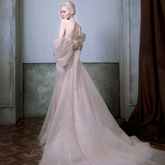 Vestido de Novia Elegante Cola de Pez con Temperamento - Image 6