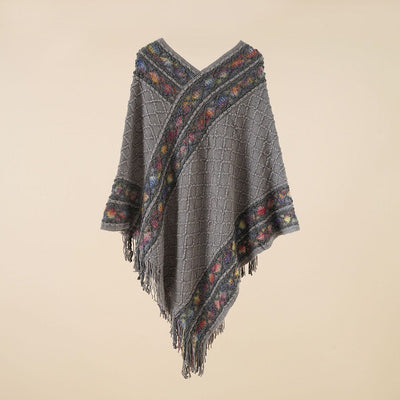 Chal Pullover Étnico con Diseño de Diamantes - Image 42