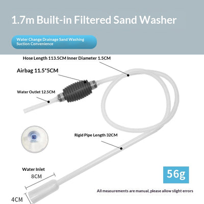 Tubo Sifón Manual para Limpieza de Arena y Cambios de Agua en Acuarios - Image 6