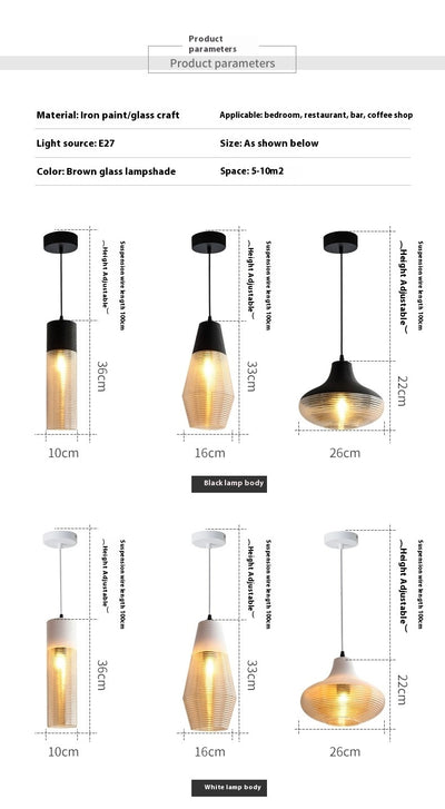 Lámpara Colgante de Cristal Moderna para Cafeterías y Restaurantes - Image 22