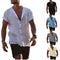 Camisas Sueltas de Verano con Cuello V - Cómodas y Versátiles para Hombre