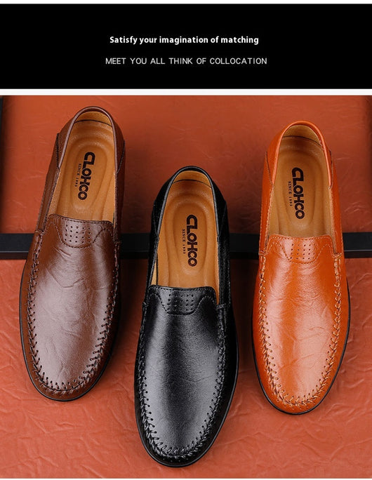 Zapatos de Cuero Gamuza para Hombre - Estilo Ejecutivo Casual - Image 15
