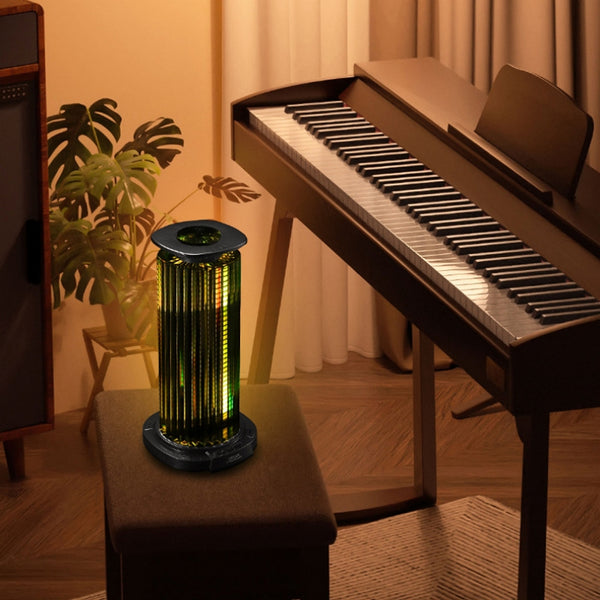 Lámpara LED Inteligente con Ritmo Musical y Control por Voz