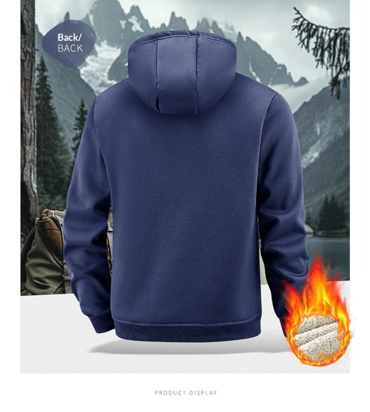 Abrigo de Invierno para Hombre con Lana de Cordero Engrosada - Image 23