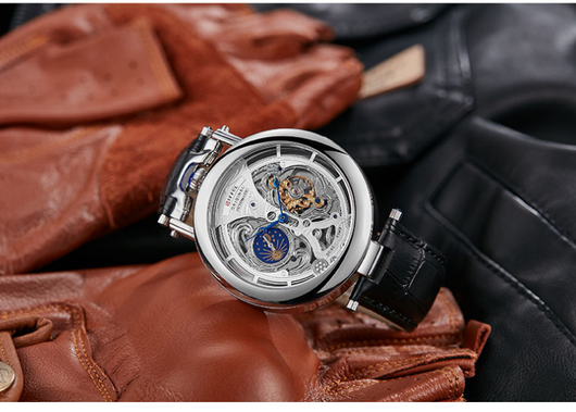 Reloj Automático Tourbillon con Fondo Transparente Resistente al Agua - Image 2