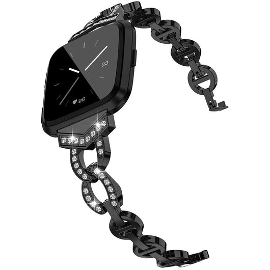 Reloj de Acero Inoxidable con Correa Metálica y Diamantes - Image 2