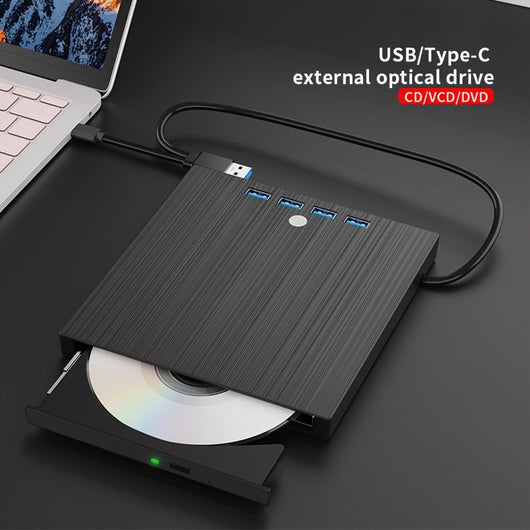 Grabadora DVD Externa USB-C Multifunción - Unidad Óptica Portátil