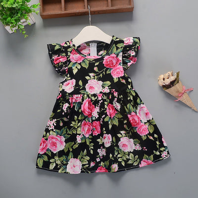Vestido Infantil Algodón Floral Estampado para Verano - Image 15