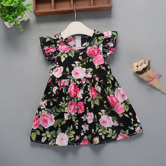 Vestido Infantil Algodón Floral Estampado para Verano - Image 15