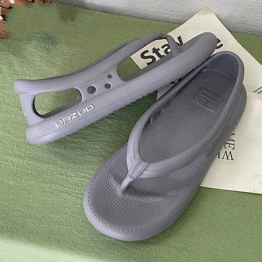 Chanclas de Verano para Mujer con Suela Gruesa y Colores Sólidos - Image 10