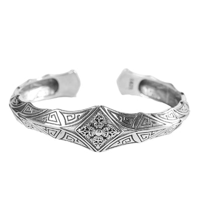 Pulsera Vajra Punk Plata para Hombre - Diseño Retro Personalidad - Image 5