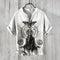 Camisa de Manga Larga con Estampado 3D de Rayas para Hombre
