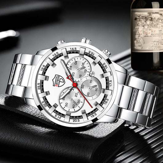 Reloj de Cuarzo Luminoso para Hombre - Elegancia Empresarial - Image 27