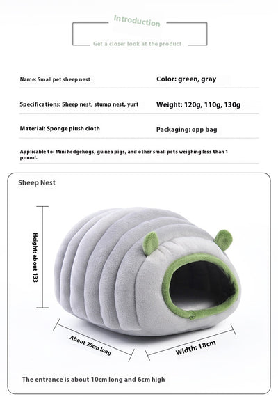 Cama Semiencerrada para Mascotas de Algodón - Nido Cálido Protector - Image 16