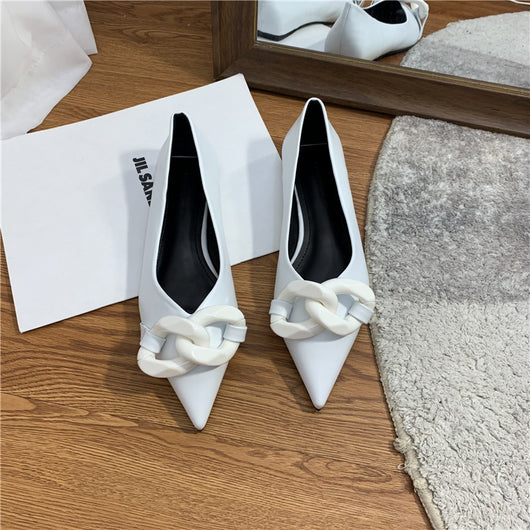 Zapatos Profesionales Planos con Cadena - Comodidad Todo el Día - Image 12