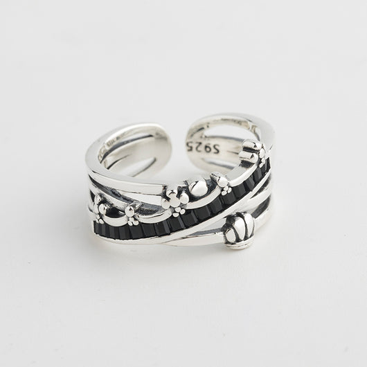 Anillo de Plata Retro Temperamento - Joya Minimalista Clásica - Image 4