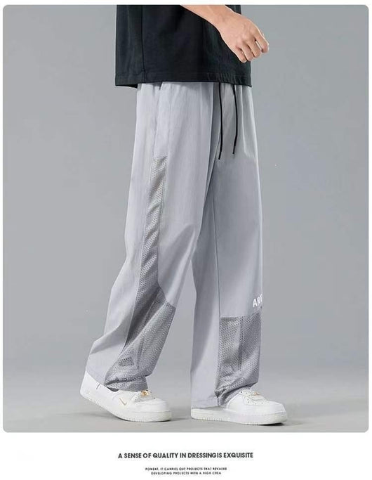 Pantalones Rectos de Seda de Hielo para Hombre - Cómodos y Frescos - Image 9