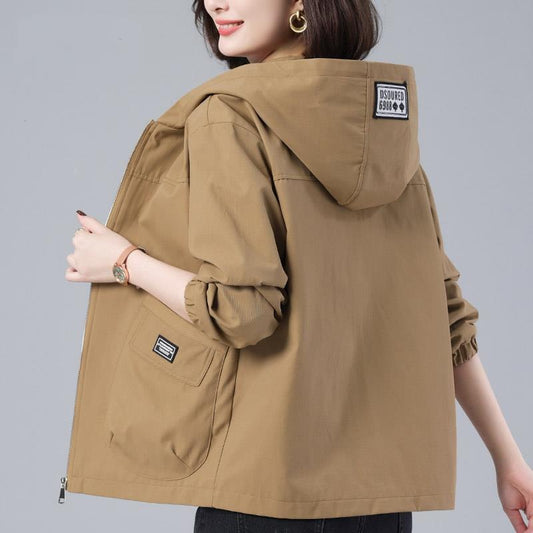 Chaqueta Suelta con Capucha Versátil y Rejuvenecedora - Image 2