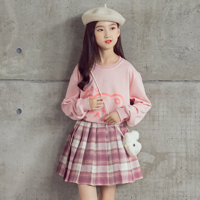 Suéter de Algodón Manga Larga para Niñas - Diseño Trendy Otoño - Image 8