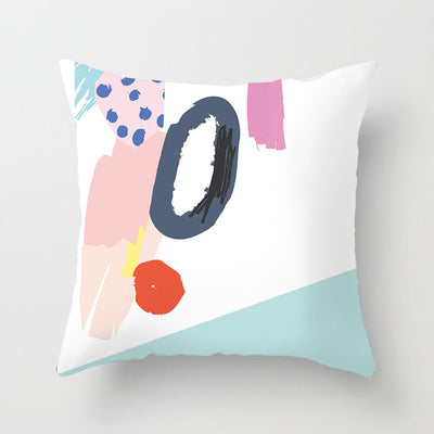 Funda de Almohada Geométrica Moderna en Poliéster Peachskin - Image 77