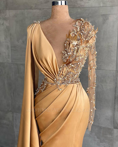 Vestido Largo de Encaje con Manga Larga para Tallas Grandes - Image 8