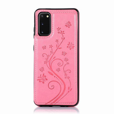 Funda de Cuero con Mariposa Grabada para Teléfono - Protección Elegante - Image 5