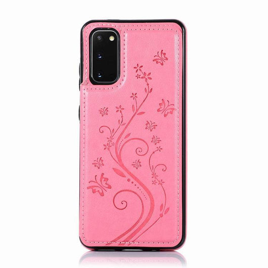 Funda de Cuero con Mariposa Grabada para Teléfono - Protección Elegante - Image 5