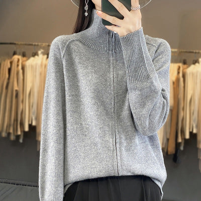 Cardigan de Lana Cuello Alto para Mujer - Colección Otoño Invierno - Image 2