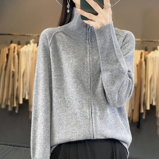 Cardigan de Lana Cuello Alto para Mujer - Colección Otoño Invierno - Image 2
