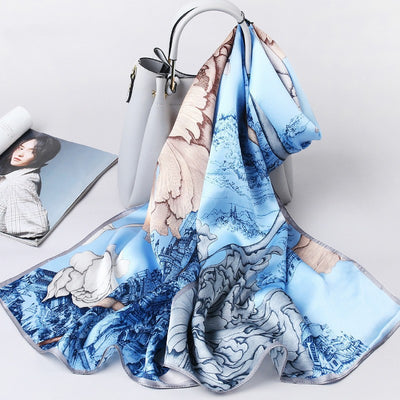 Pañuelo de Seda Coreano Versátil para Mujer - Image 18