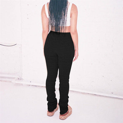 Pantalones Rectos Slim Fit Lisos para Mujer - Comodidad y Estilo - Image 15