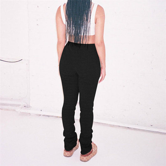 Pantalones Rectos Slim Fit Lisos para Mujer - Comodidad y Estilo - Image 15