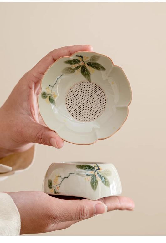 Colador de Té Cerámica Pintado a Mano - Accesorios Premium para Té de Osmanto - Image 12