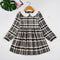 Vestido Princesa Niña Estilo Occidental a Cuadros para Otoño