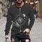 Playera Holgada Cuello Redondo Estampado Digital Manga Larga