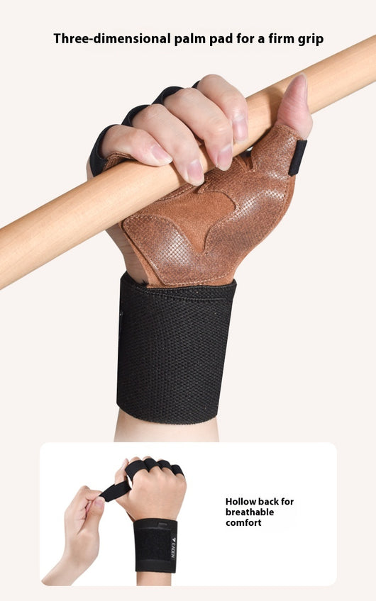 Guantes de Fitness de Cuero Genuino con Agarre Antideslizante - Image 14