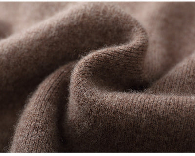 Suéter Polo Cuello Solapa Multicolor Tejido Cashmere Holgado - Image 18