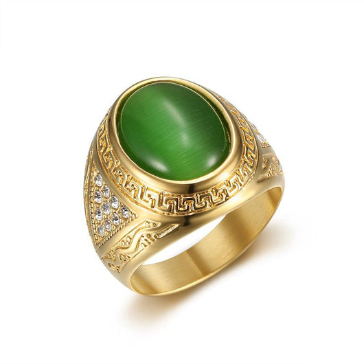 Anillo de Acero Inoxidable y Titanio para Hombre - Diseño Casual - Image 4