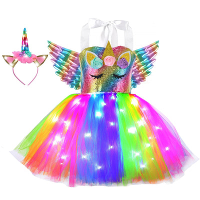 Falda Tutú Princesa con Alas y Luces LED para Niñas - Image 5